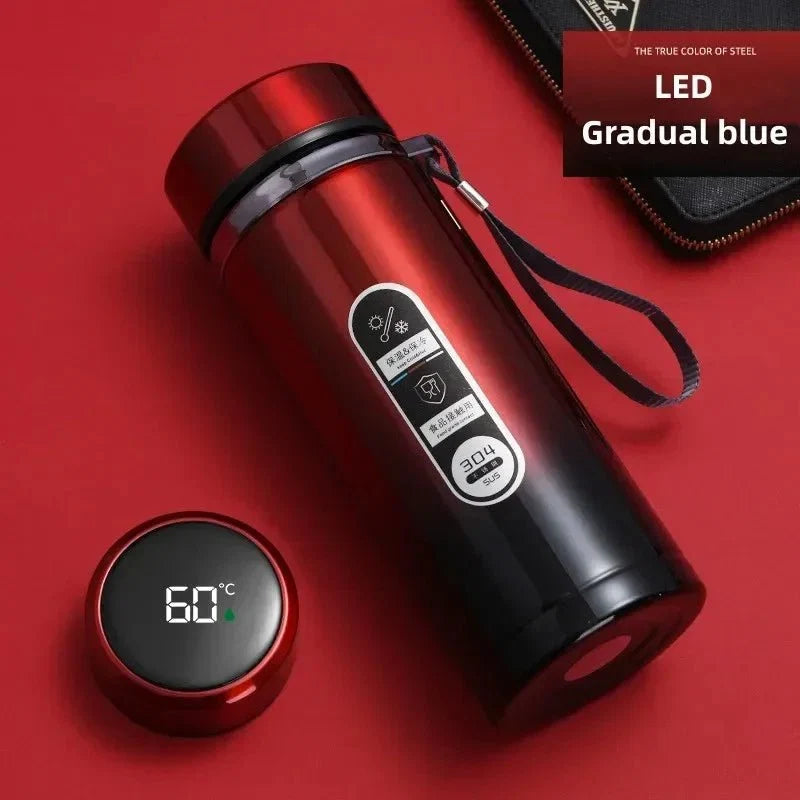 500ML-1Liter Stainless Steel Thermos Bottle with LED Temperature Display Sus304 Tea Water Bottle Vacuum Flask Portable Cups