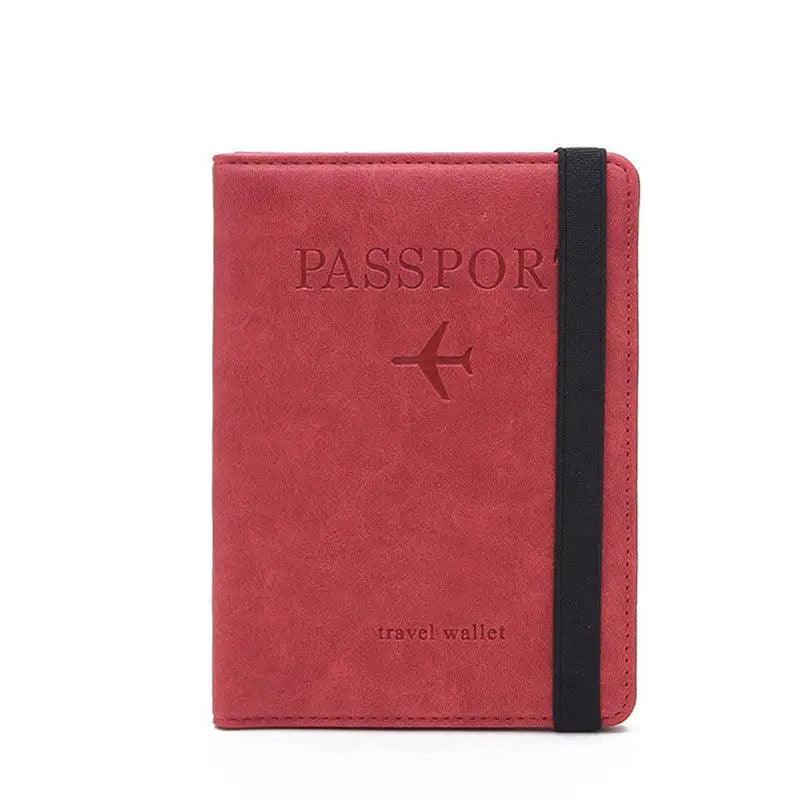 Luxury Leather Passport Elegant Cover Travel Passport Wallet Holder Document Organizer Case Men And Women Accessories