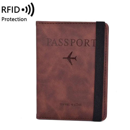 Luxury Leather Passport Elegant Cover Travel Passport Wallet Holder Document Organizer Case Men And Women Accessories