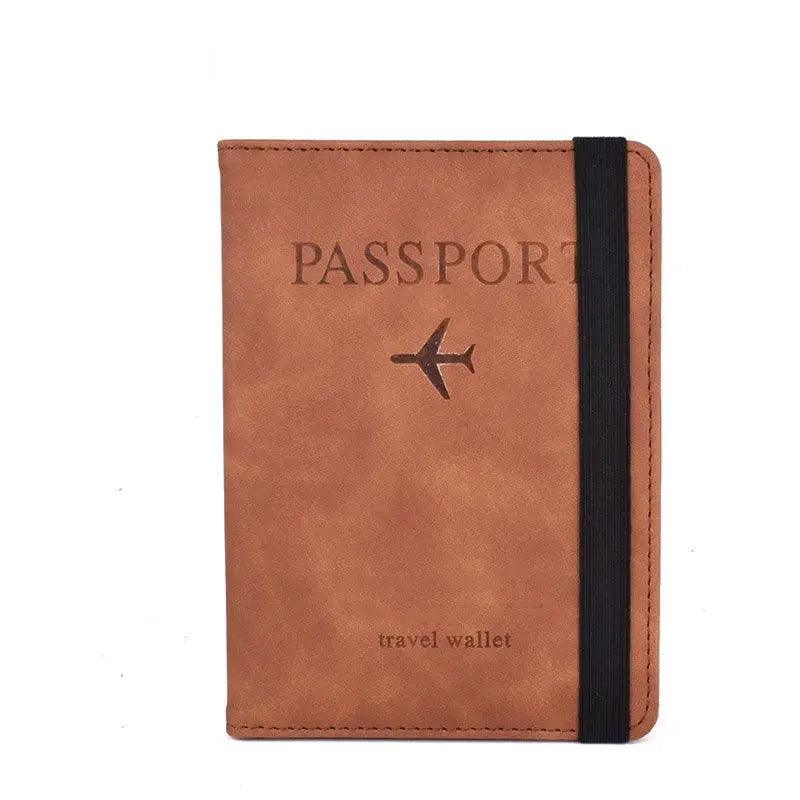 Luxury Leather Passport Elegant Cover Travel Passport Wallet Holder Document Organizer Case Men And Women Accessories