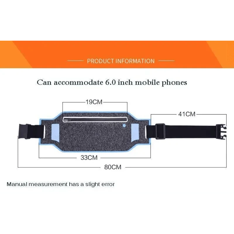 Trendy Slim Running Belt Fanny Pack Fitness Workout Exercise Waist Bag Jogging Belt Bag Gym Fitness Bag Ultra Light Runners Belt Travel Money Belt For Men Women